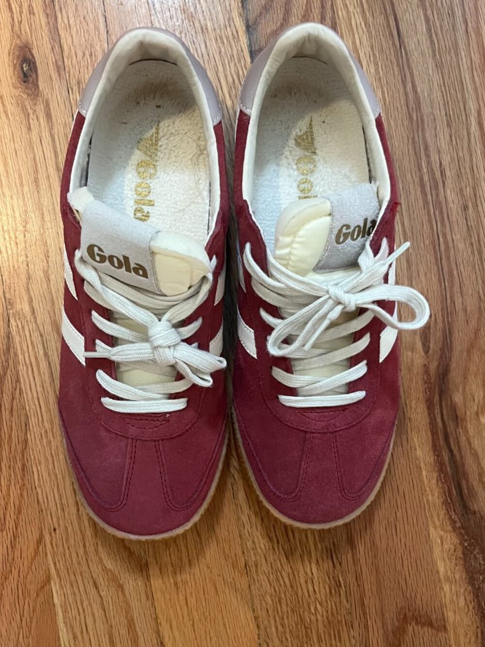 Gola Elan Sneakers - Bright Red (Burgundy) 8.5 barely worn - Picture 2 of 5